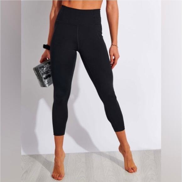 girlfriend collective Pants - Girlfriend Collective Legging XXL Black Compressive High Rise 7/8 Gym Athleisure
